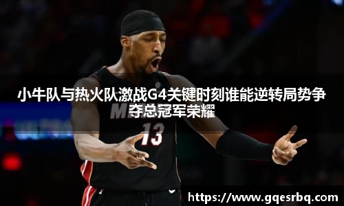 小牛队与热火队激战G4关键时刻谁能逆转局势争夺总冠军荣耀